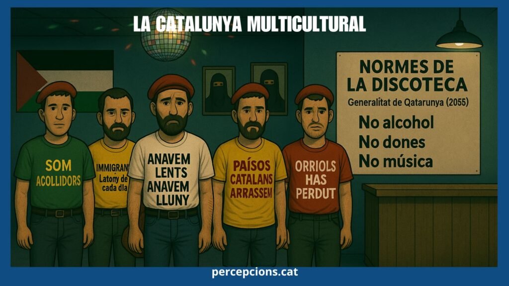 Discoteca Catalunya 2035: No mujeres, no musica, no alcohol.