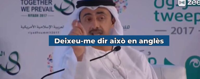 L'avís clar a Europa sobre el terrorisme d'un ministre dels Emirats (UAE)