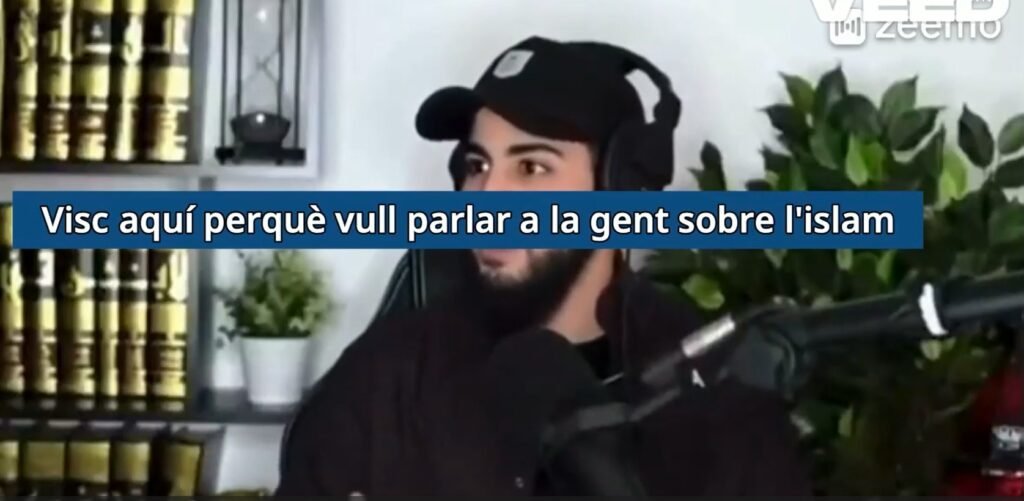 "¿Cómo es qué vives en un país blanco y no en el tuyo de origen?","Vivo aquí para hablar del islam"