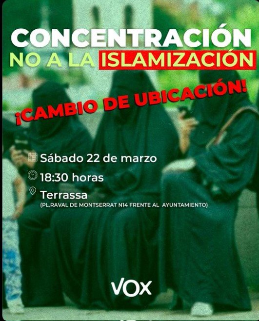 islamització terrassa Terrassa (PSOE) il·lumina la façana de l'ajuntament del color de l'islam contra la islamofòbia