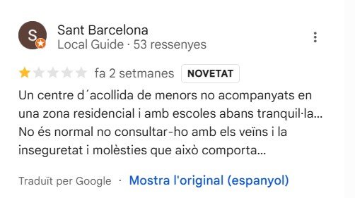 ressenya centra menas sarria Preocupació a La Bonanova per un centre de MENAs al costat d'una escola