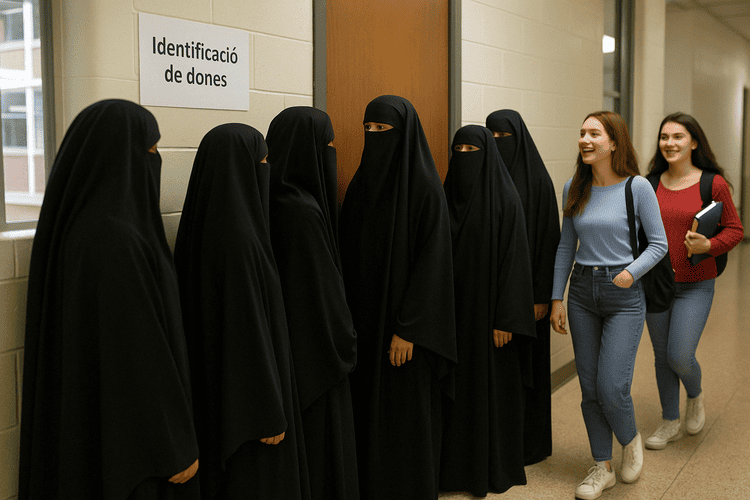 Identificació diària per portar el niqab a l'institut de Monfalcone (Itàlia)