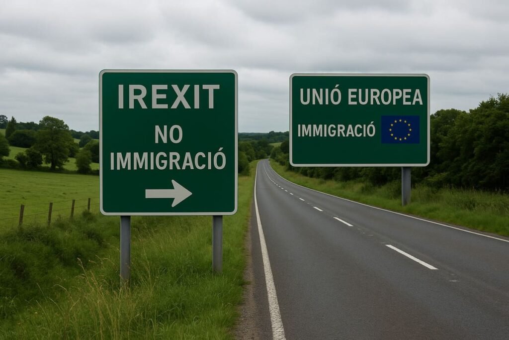 Cada vez más irlandeses quieren salir de la UE para detener la inmigración