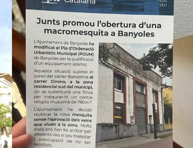 Según la sharia, los ayuntamientos no pueden financiar ni ayudar a hacer mezquitas