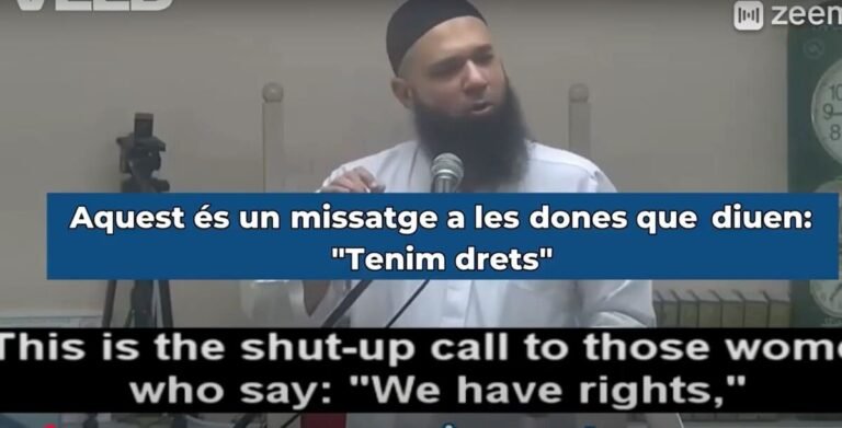 Missatge per les dones que diuen: "Tenim drets"
