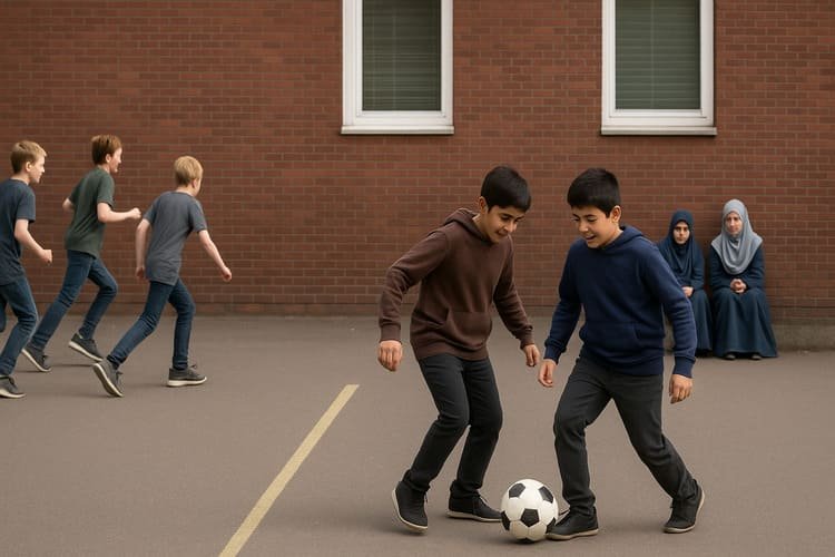 Niños musulmanes se niegan a jugar con no musulmanes en Berlín