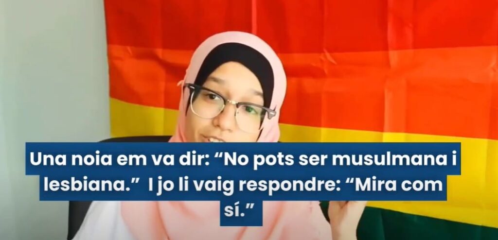 Musulmán dice a lesbiana musulmana que ser homosexual es cómo ser asesino