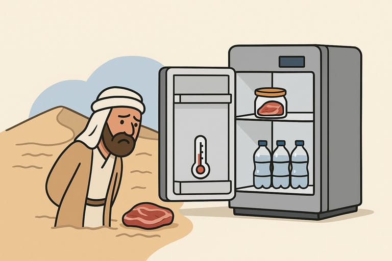 ¡No guarde la carne halal en la nevera!
