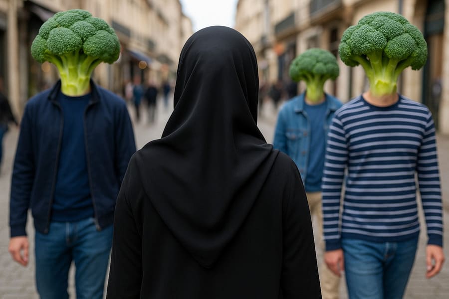 Percepcions d'Enquestes 1 Gairebé la meitat de les dones musulmanes a França porten vel per protegir-se dels homes