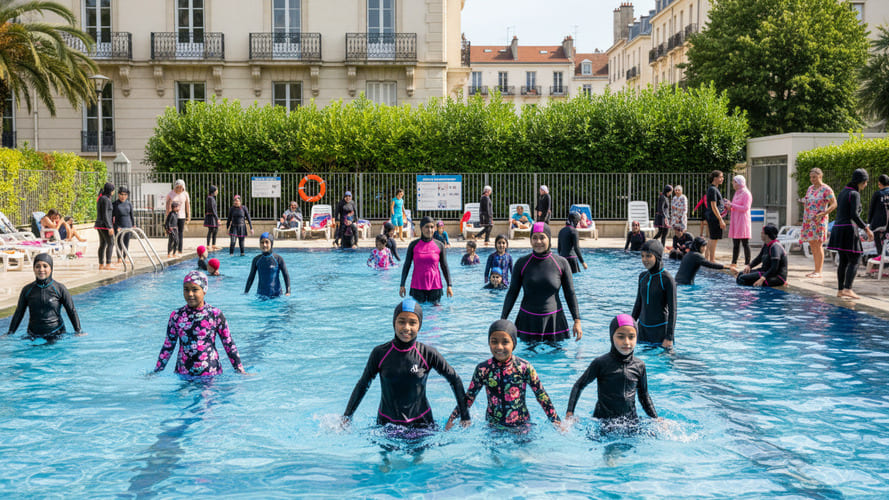 L’esquerra francesa afirma que el vel és “signe d’integració” i que el laïcisme “no s’aplica a la piscina”