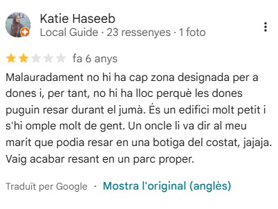 Mertixell Borràs (Junts) va visitar la mesquita Tarik Ibn Ziyad, figura reivindicada pel gihadisme