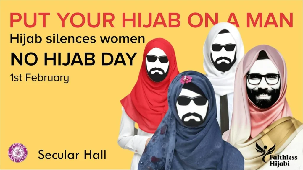 Musulmans protesten pel "No Hijab Day" de Leicester que proposa "posar el hijab a un home"