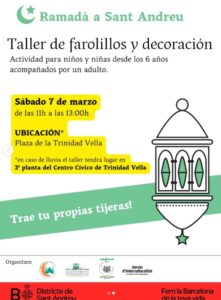 Sant Andreu fa el Ramadà amb una sala d'oració a la seu del districte