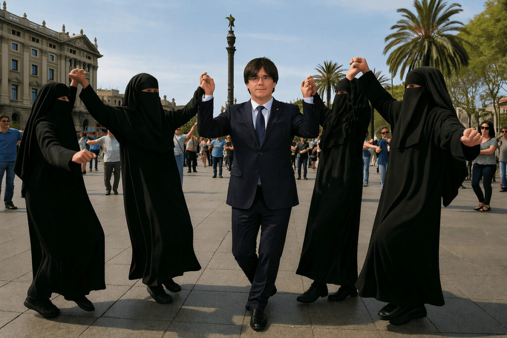 Junts aims to get people to vote to ban the burqa without sanctions with a law that includes border control and the DNI