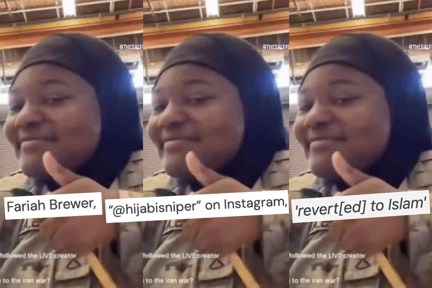 Una militar musulmana dels Estats Units insinua que rebutjaria ordres contra musulmans