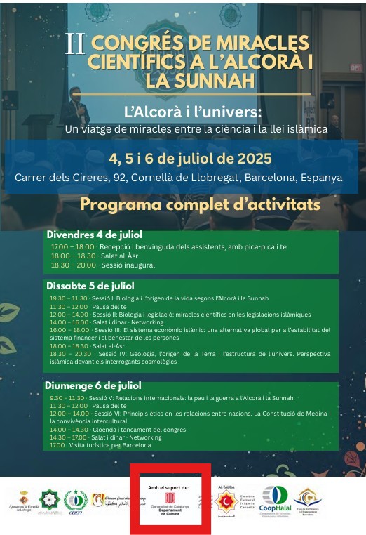El 40% de los estudiantes musulmanes de Berlín quieren los preceptos del Corán en clase 1 Musulmanes de 14 o 15 años creen que las normas religiosas deben pasar por encima de las normas de la escuela pública. La Generalitat subvencionó un congreso en árabe y español sobre milagros del Corán como promoción del catalán